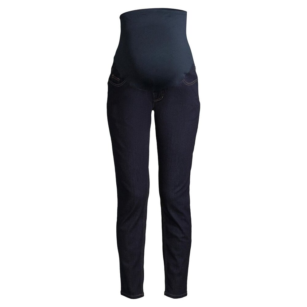 NWT Time and Tru Maternity Jeans Dark Wash Skinny 5 Pocket Size L - Picture 3 of 14